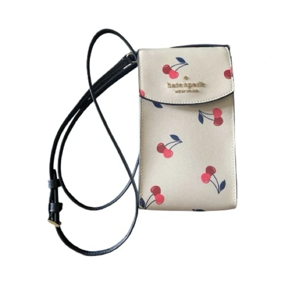 Kate Spade-Dancing cherries Print Crossbody Bag
